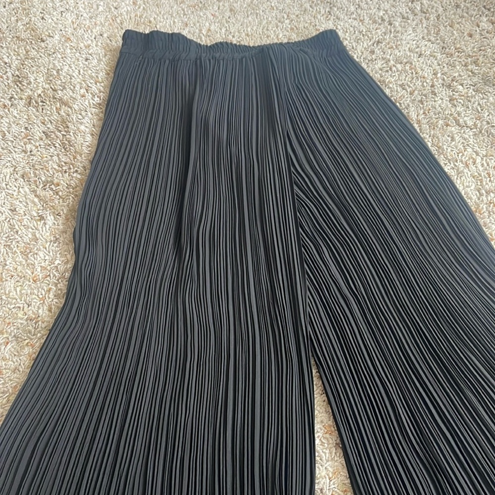 Black wide legged pants